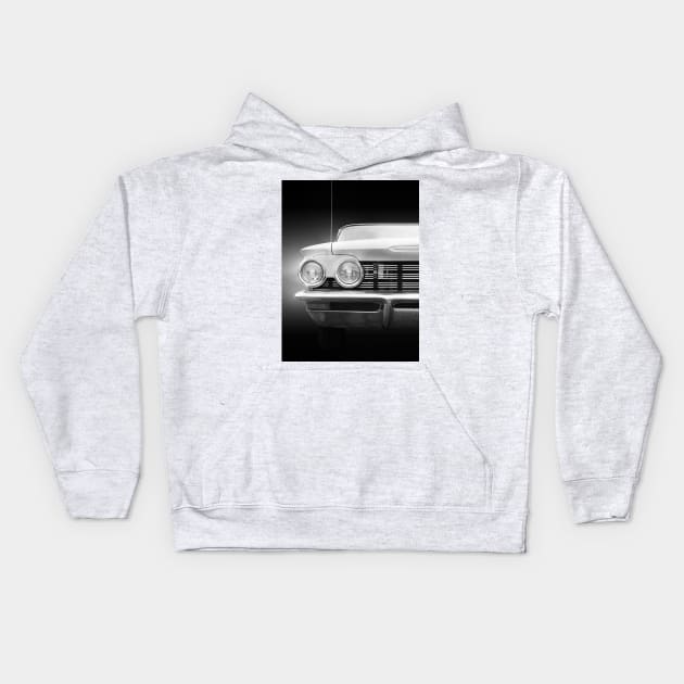 American classic car Super 88 1960 Front view Kids Hoodie by Beate Gube